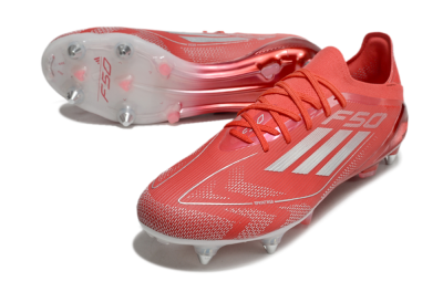 Men's Adidas F50 Elite SG Football Boots - Red/Silver