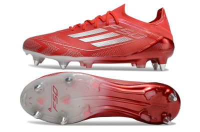 Men's Adidas F50 Elite SG Football Boots - Red/Silver