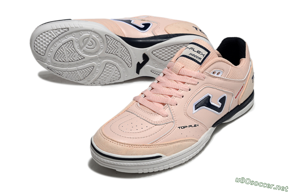Men's Joma Top Flex IC Football Shoes - Pink/Black/White 3