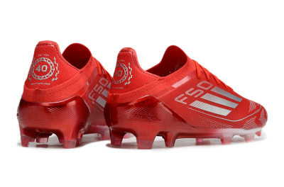 Men's Adidas F50 Elite FG Football Boots - Red/Silver