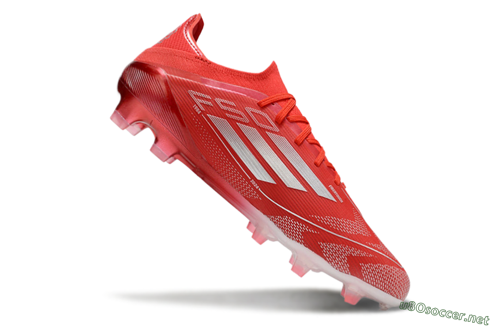Men's Adidas F50 Elite FG Football Boots - Red/Silver 4