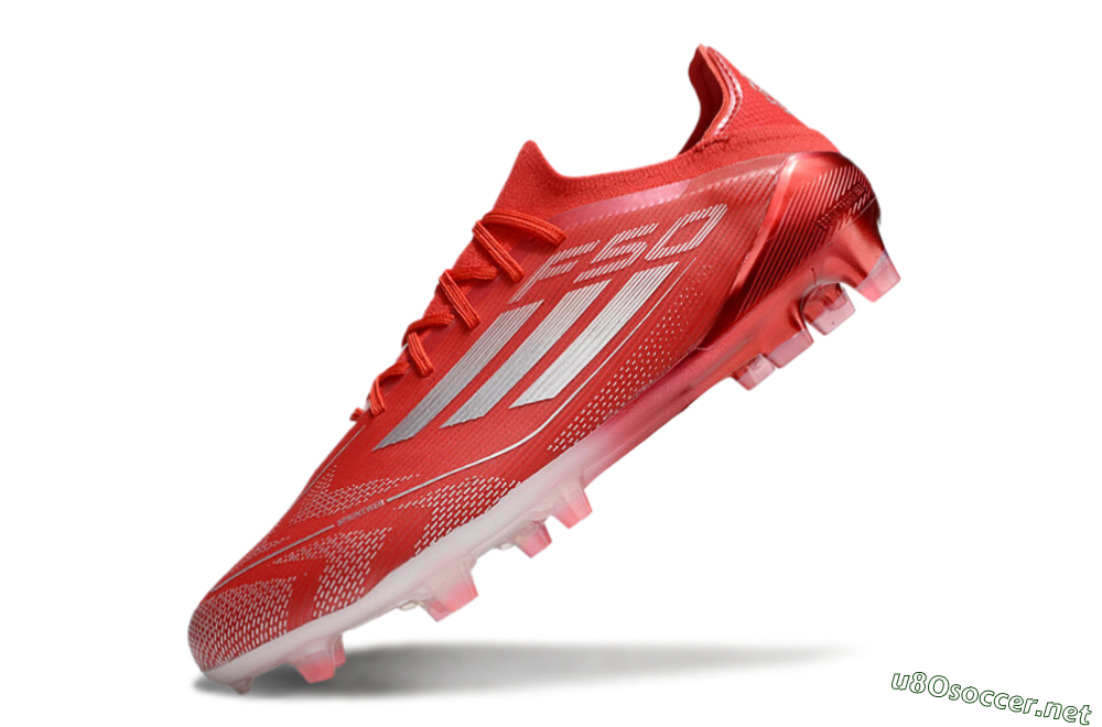 Men's Adidas F50 Elite FG Football Boots - Red/Silver 5