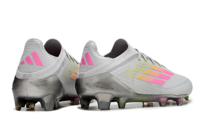 Men's Adidas F50 Elite FG Football Boots - Grey/Pink/Yellow