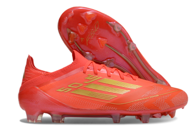 Men's Adidas F50 Elite FG Football Boots - Red/Gold