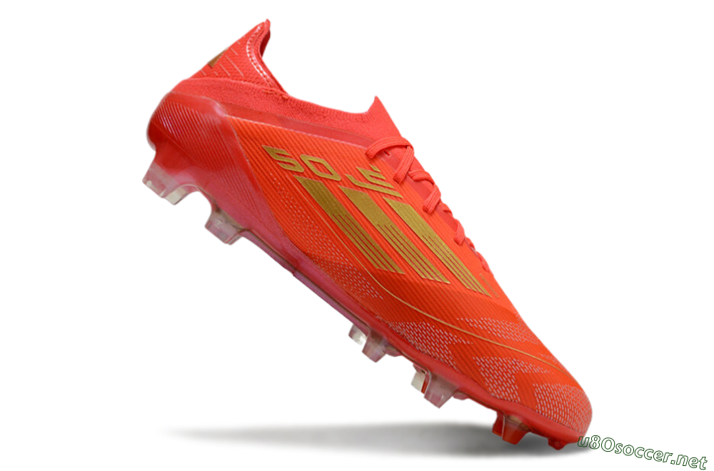 Men's Adidas F50 Elite FG Football Boots - Red/Gold 4