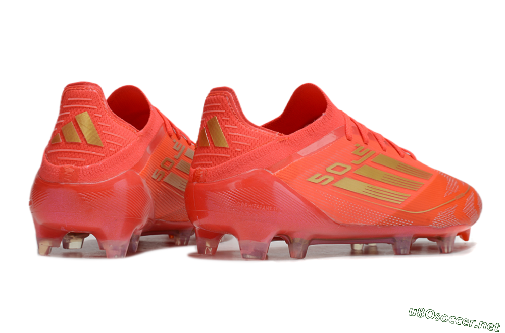 Men's Adidas F50 Elite FG Football Boots - Red/Gold 6