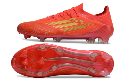 Men's Adidas F50 Elite FG Football Boots - Red/Gold