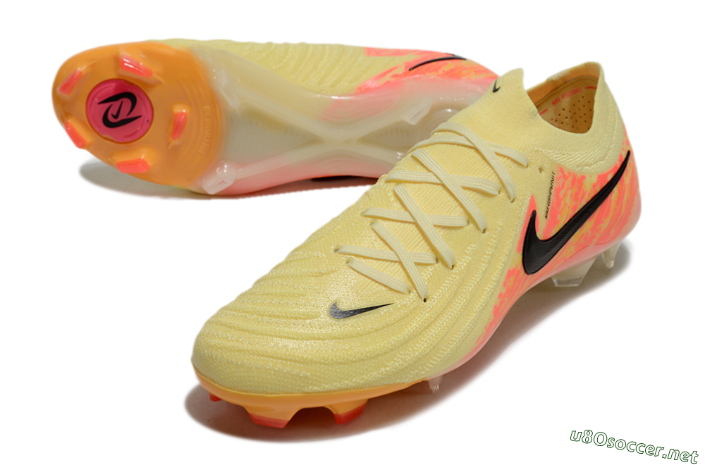 Men's Nike Phantom Luna Elite NU FG Football Boots - Yellow/Black/Red 3