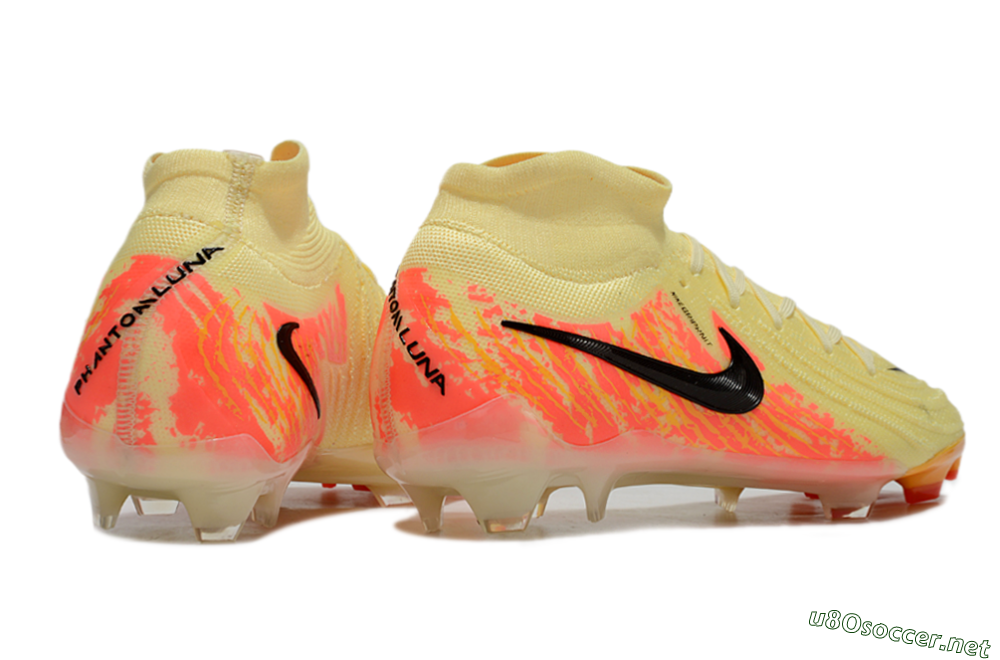 Men's Nike Phantom Luna Elite NU FG Football Boots - Yellow/Black/Red 6