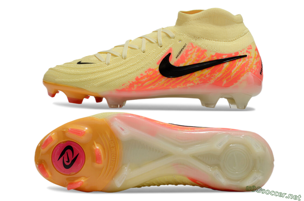 Men's Nike Phantom Luna Elite NU FG Football Boots - Yellow/Black/Red 1