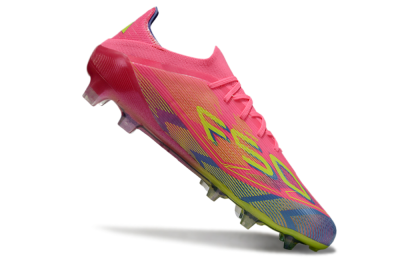Men's Adidas F50 Elite FG Football Boots - Pink/Blue/Yellow