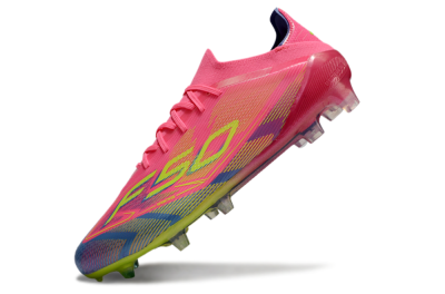 Men's Adidas F50 Elite FG Football Boots - Pink/Blue/Yellow
