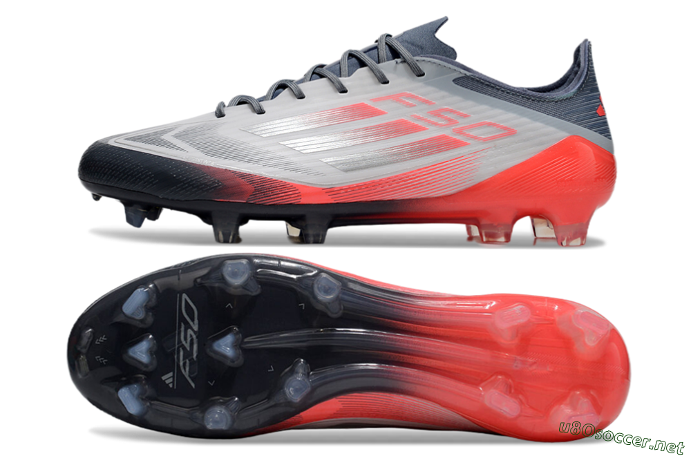 Men's Adidas F50 Elite FG Football Boots - Silver/White/Pink 1