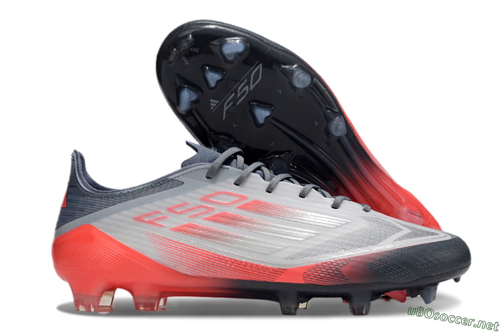 Men's Adidas F50 Elite FG Football Boots - Silver/White/Pink 2