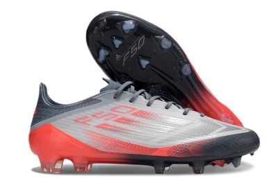 Men's Adidas F50 Elite FG Football Boots - Silver/White/Pink