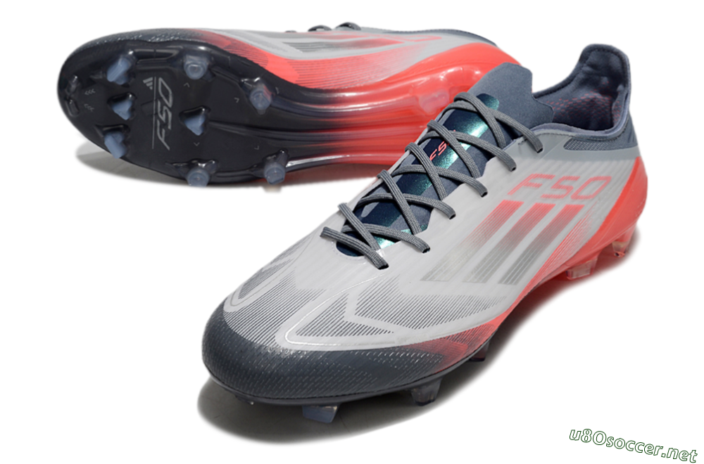 Men's Adidas F50 Elite FG Football Boots - Silver/White/Pink 3