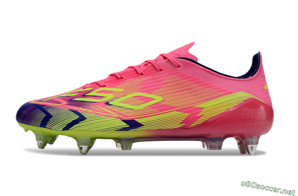 Men's Adidas F50 Elite SG Football Boots - Pink/Blue/Yellow 0