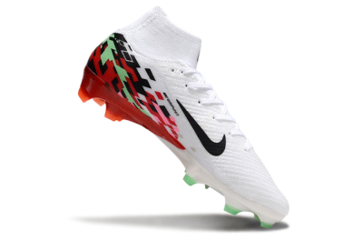Men's Nike Air Zoom Mercurial Superfly 10 Elite FG Football Boots - White/Black/Red