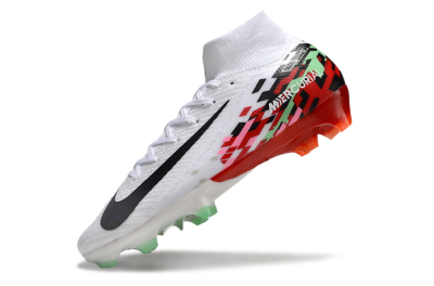 Men's Nike Air Zoom Mercurial Superfly 10 Elite FG Football Boots - White/Black/Red