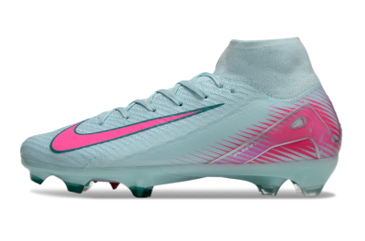 Men's Nike Air Zoom Mercurial Superfly 10 Elite FG Football Boots - Jade/Pink/Silver
