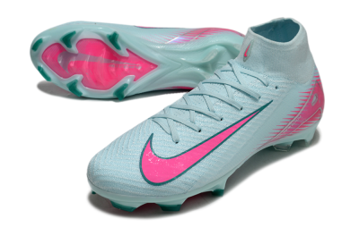 Men's Nike Air Zoom Mercurial Superfly 10 Elite FG Football Boots - Jade/Pink/Silver