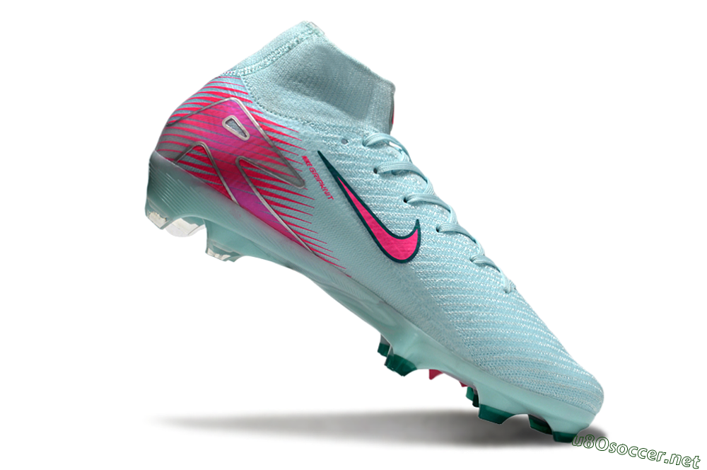 Men's Nike Air Zoom Mercurial Superfly 10 Elite FG Football Boots - Jade/Pink/Silver 4