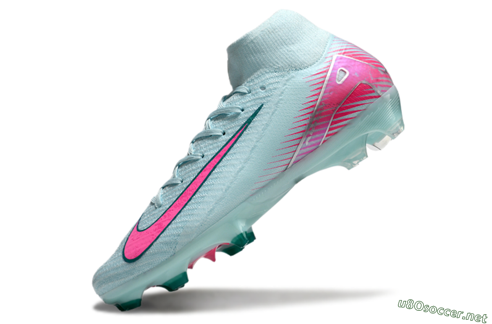 Men's Nike Air Zoom Mercurial Superfly 10 Elite FG Football Boots - Jade/Pink/Silver 5