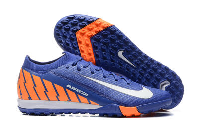 Men's Nike Air Zoom Mercurial Vapor 16 Elite TF Football Shoes - Blue/White/Orange