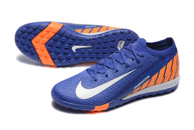 Men's Nike Air Zoom Mercurial Vapor 16 Elite TF Football Shoes - Blue/White/Orange