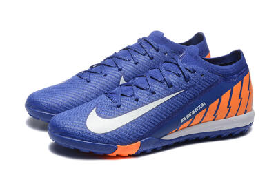 Men's Nike Air Zoom Mercurial Vapor 16 Elite TF Football Shoes - Blue/White/Orange
