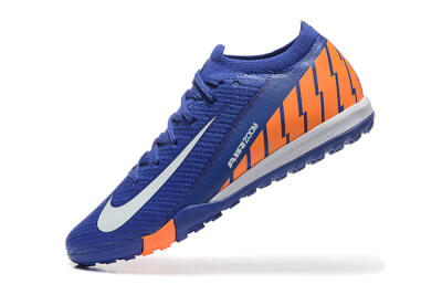 Men's Nike Air Zoom Mercurial Vapor 16 Elite TF Football Shoes - Blue/White/Orange