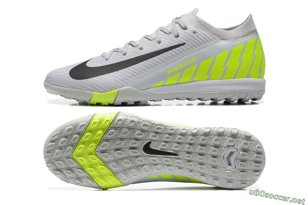 Men's Nike Air Zoom Mercurial Vapor 16 Elite TF Football Shoes - Grey/Yellow/Silver 1