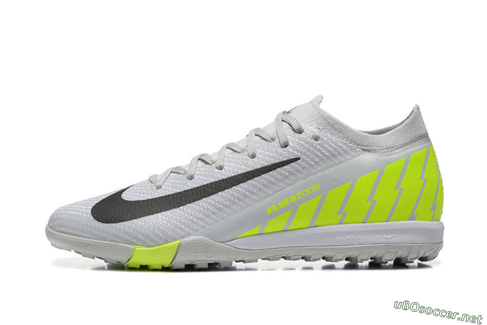 Men's Nike Air Zoom Mercurial Vapor 16 Elite TF Football Shoes - Grey/Yellow/Silver 0