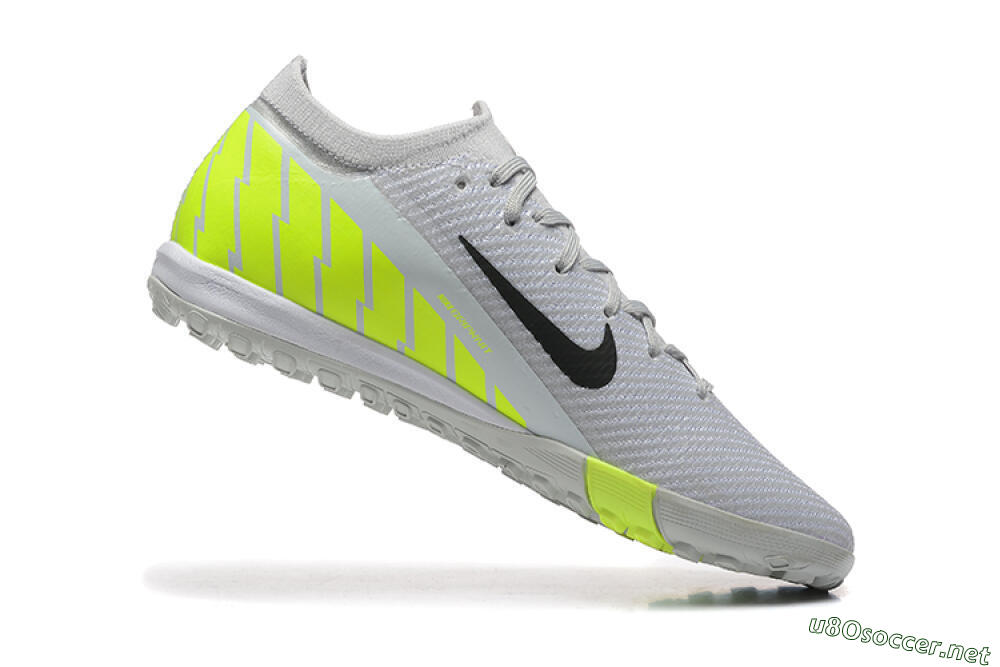 Men's Nike Air Zoom Mercurial Vapor 16 Elite TF Football Shoes - Grey/Yellow/Silver 7