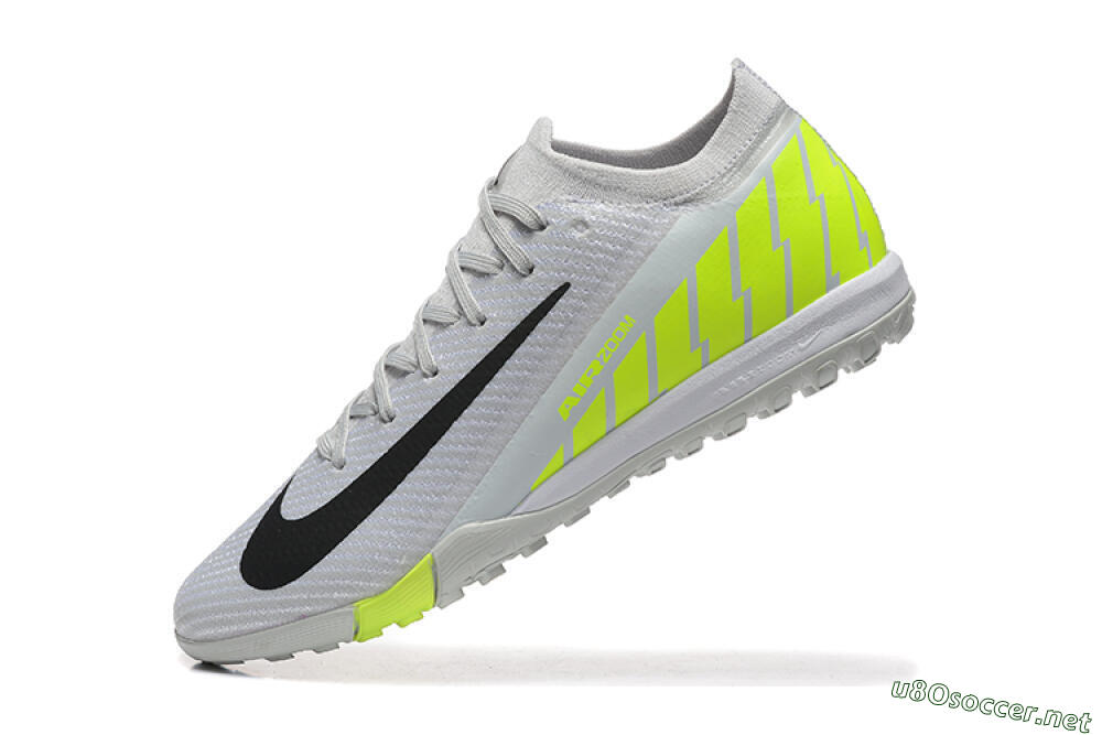 Men's Nike Air Zoom Mercurial Vapor 16 Elite TF Football Shoes - Grey/Yellow/Silver 8