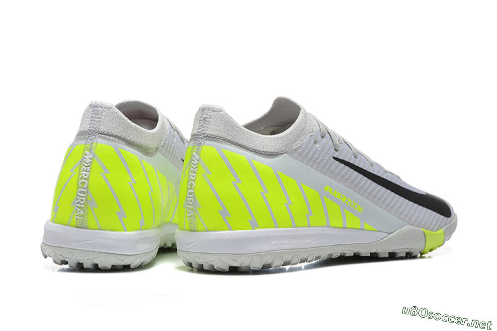 Men's Nike Air Zoom Mercurial Vapor 16 Elite TF Football Shoes - Grey/Yellow/Silver 9