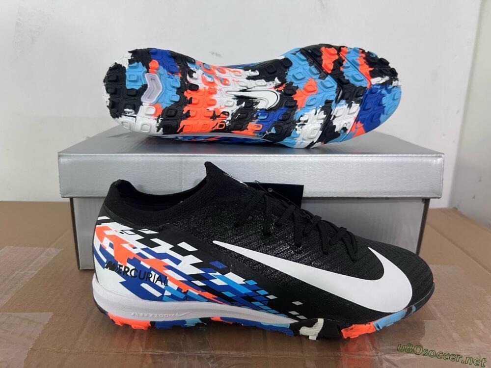 Unisex Nike Air Zoom Mercurial Vapor 16 Elite TF Football Shoes - Black/Blue/Orange