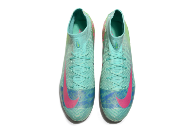 Men's Nike Air Zoom Mercurial Superfly 10 Elite SG Football Boots - Jade/Pink/Blue
