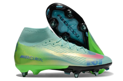 Men's Nike Air Zoom Mercurial Superfly 10 Elite SG Football Boots - Jade/Pink/Blue