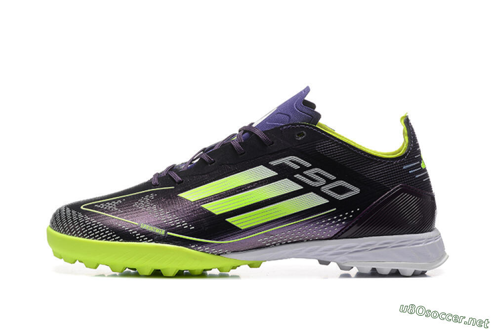 Unisex Adidas F50 Pro TF Football Shoes - Purple/Yellow/White 0