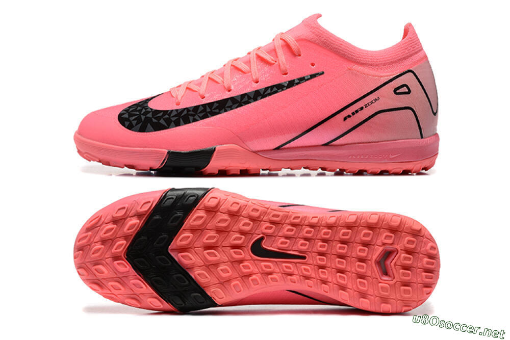 Unisex Nike Air Zoom Mercurial Vapor 16 Elite TF Football Shoes - Pink/Black 1