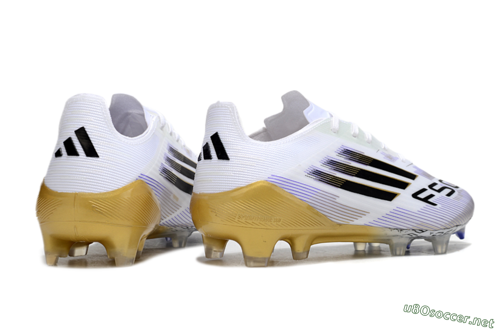 Men's Adidas F50 Elite FG Football Boots - White/Black/Yellow 6