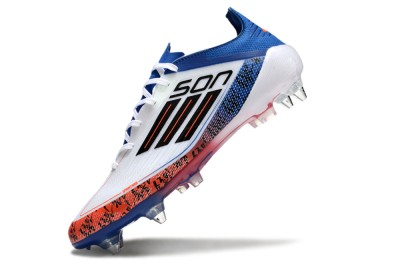 Men's Adidas F50 Elite SG Football Boots - White/Black/Red/Blue