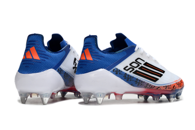 Men's Adidas F50 Elite SG Football Boots - White/Black/Red/Blue