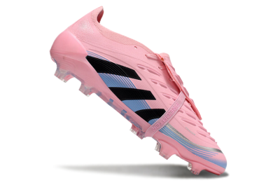 Unisex Adidas Predator Elite 25 Foldover Tongue FG Football Boots - Pink/Black/Blue
