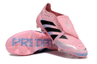 Unisex Adidas Predator Elite 25 Foldover Tongue FG Football Boots - Pink/Black/Blue