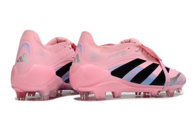 Unisex Adidas Predator Elite 25 Foldover Tongue FG Football Boots - Pink/Black/Blue