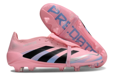 Unisex Adidas Predator Elite 25 Foldover Tongue FG Football Boots - Pink/Black/Blue