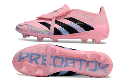 Unisex Adidas Predator Elite 25 Foldover Tongue FG Football Boots - Pink/Black/Blue