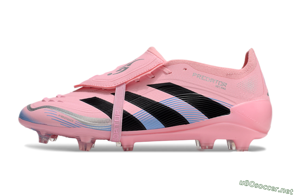 Unisex Adidas Predator Elite 25 Foldover Tongue FG Football Boots - Pink/Black/Blue 0